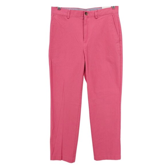 NWT BROOKS BROTHERS Pink Clark Chino Pant Cotton Blend Stretch 31x30